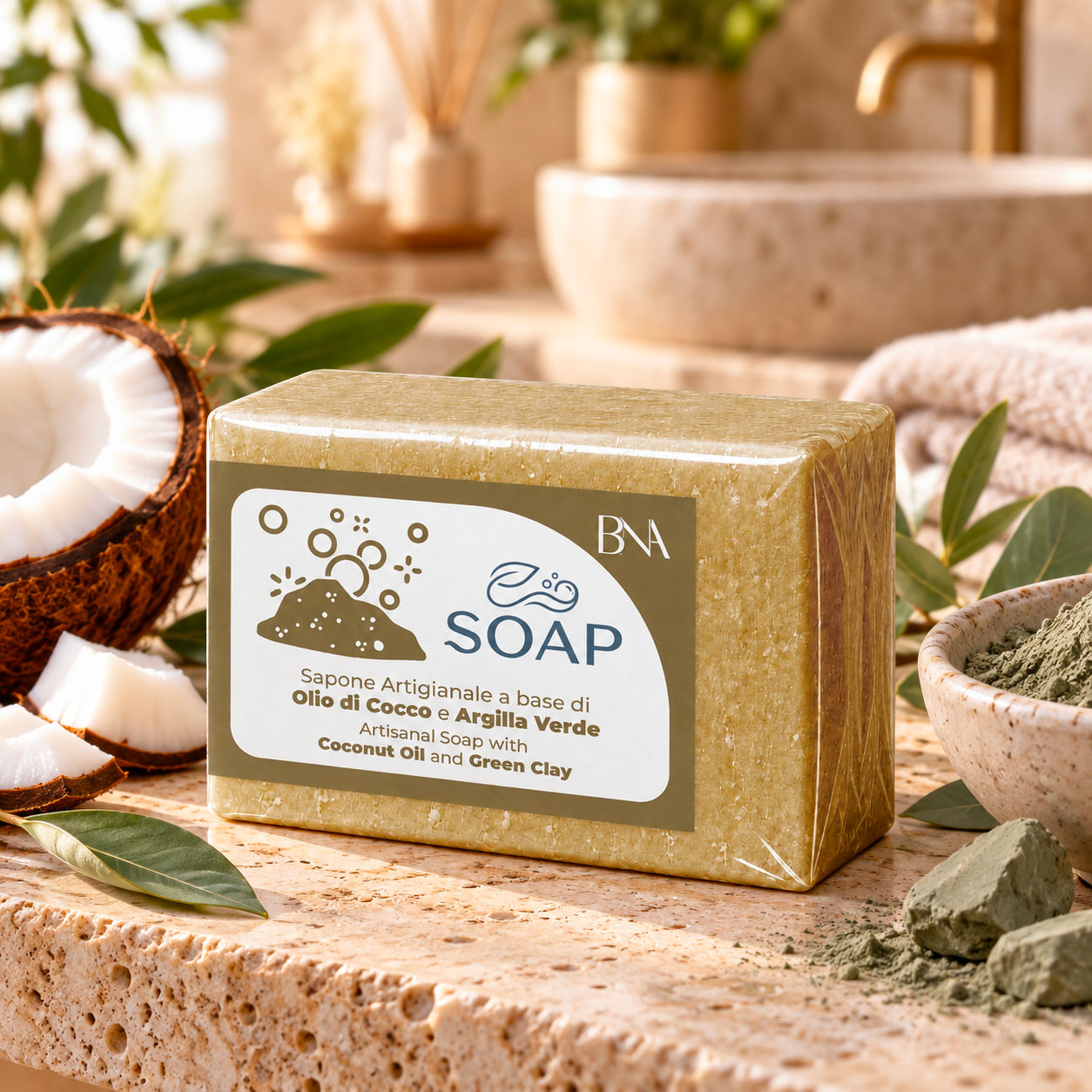 Sapone artigianale argilla verde